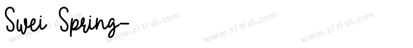 Swei Spring字体转换
